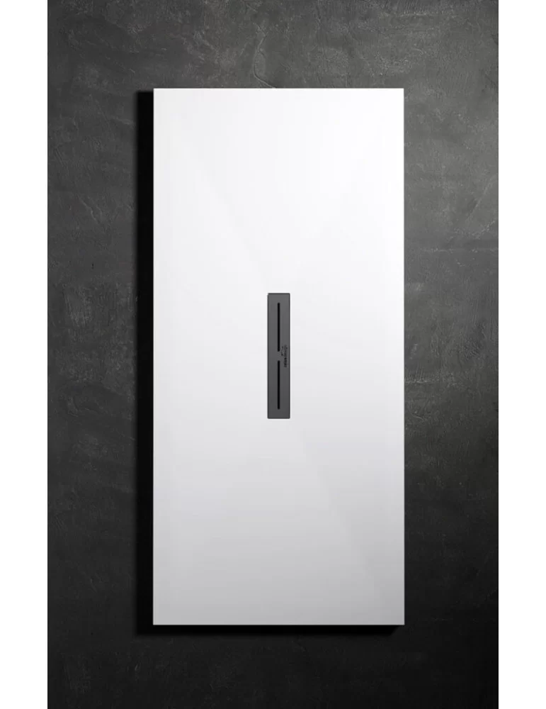 Receveur de douche en solid surface évacuation centrale