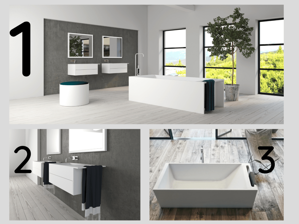Salle de bain style minimaliste Mooze la boutique