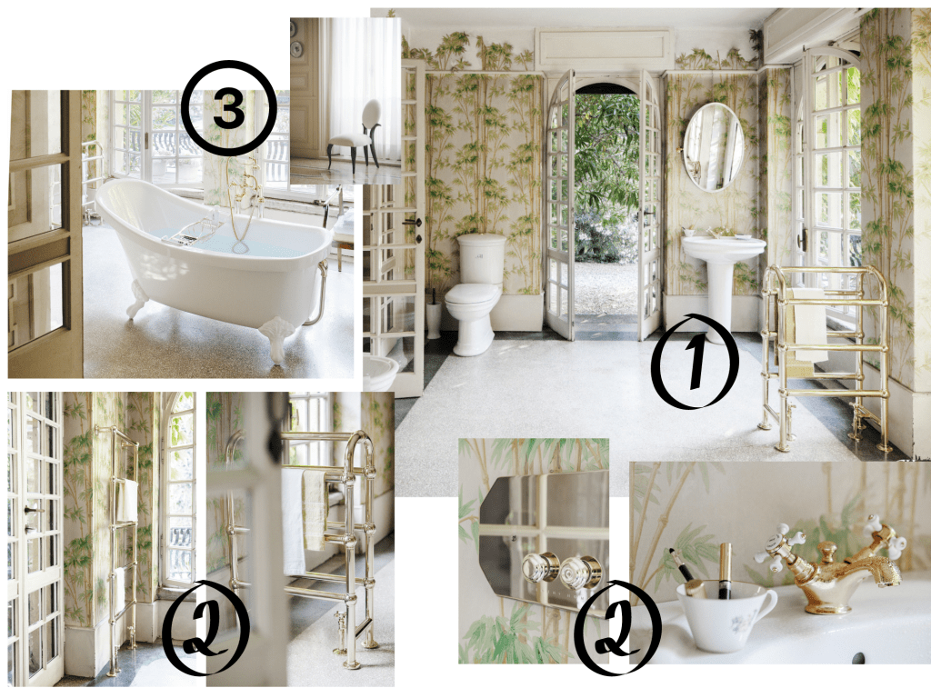 Salle de bain style rétro vintage de Mooze la boutique