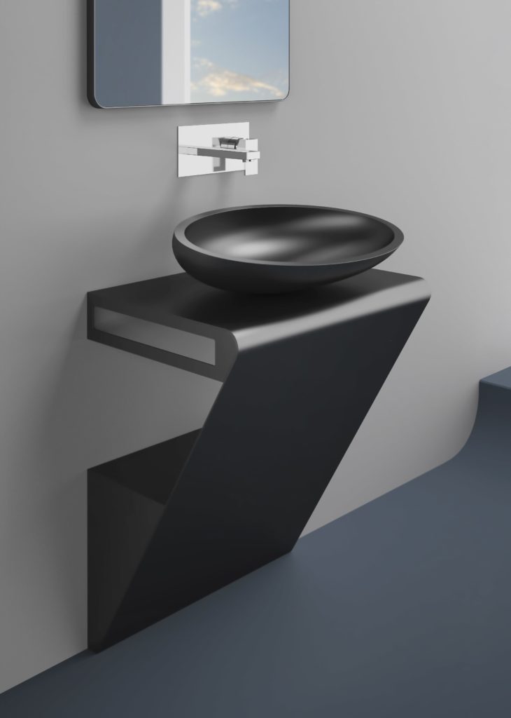 Meuble salle de bain Zero, Glass Design
