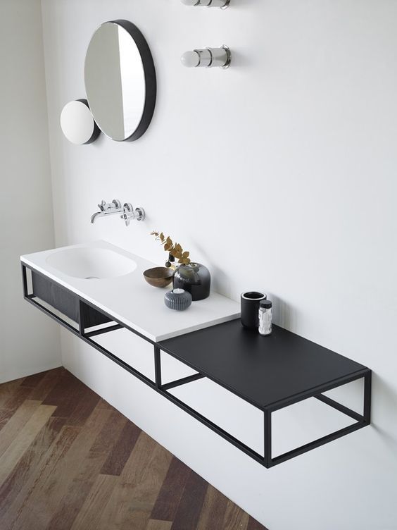 Meuble salle de bain design Frame, d'Ext