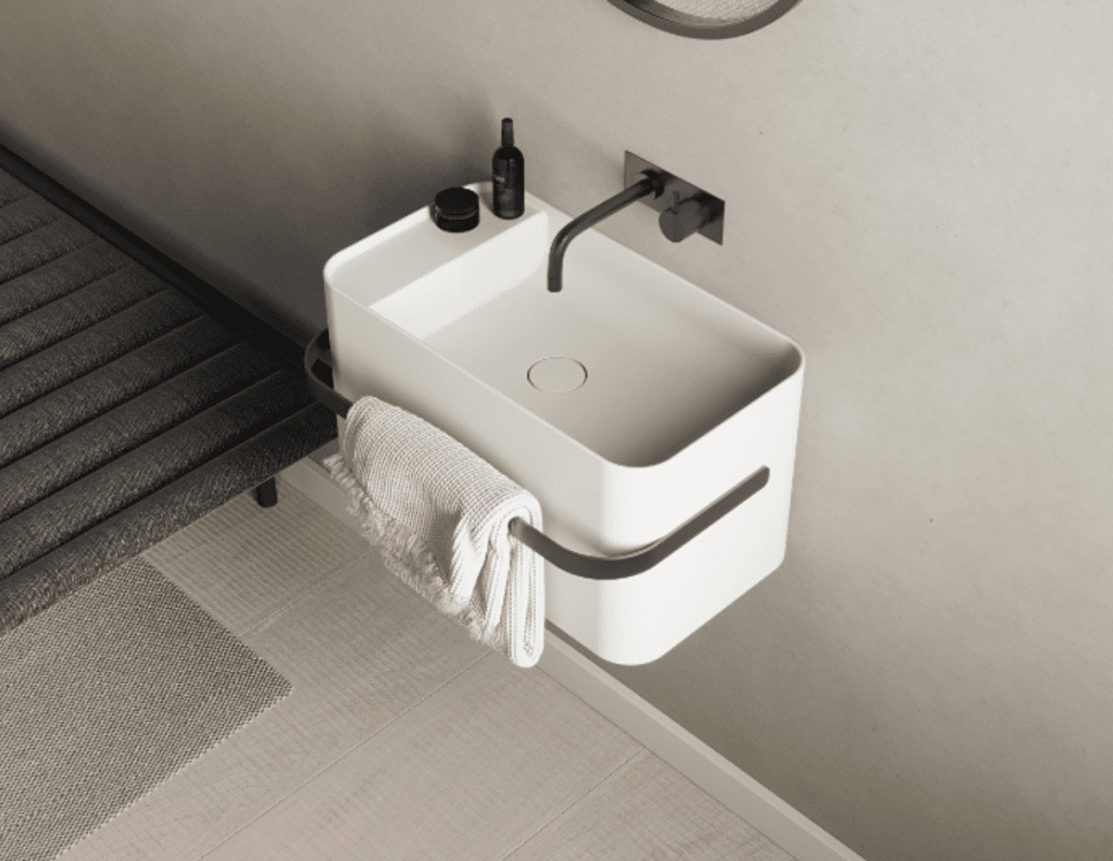 Lavabo design pour salle de bain haut de gamme Yuno Rail de Copenhagen Bath