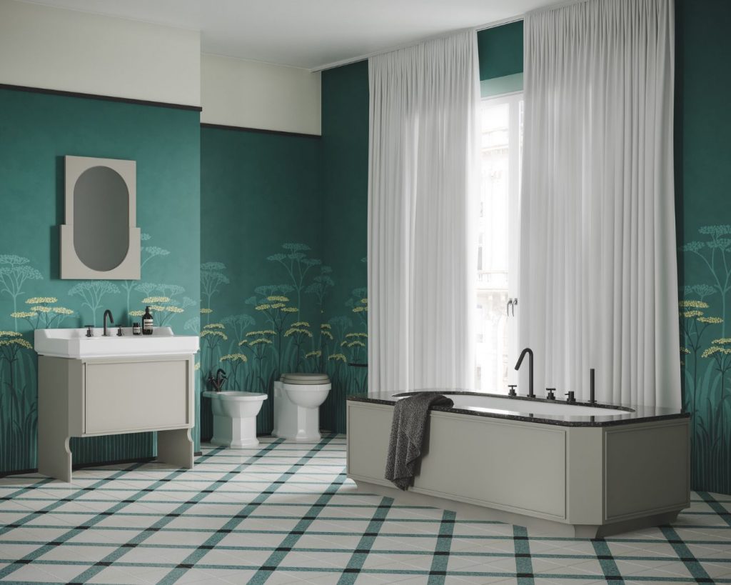 Salle de bain de luxe style vintage