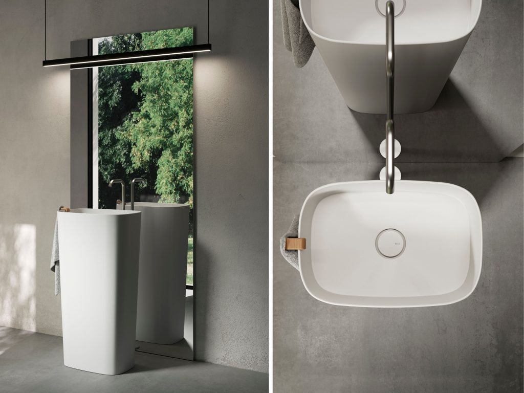 Lavabo colonne design haut de gamme de rexa