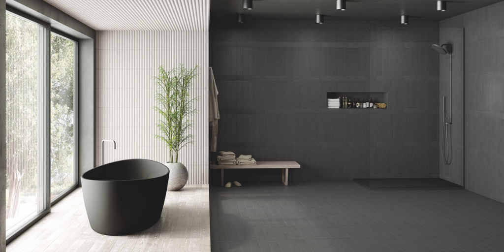 Salle de bain haut de gamme style Japandi chez Mooze la boutique