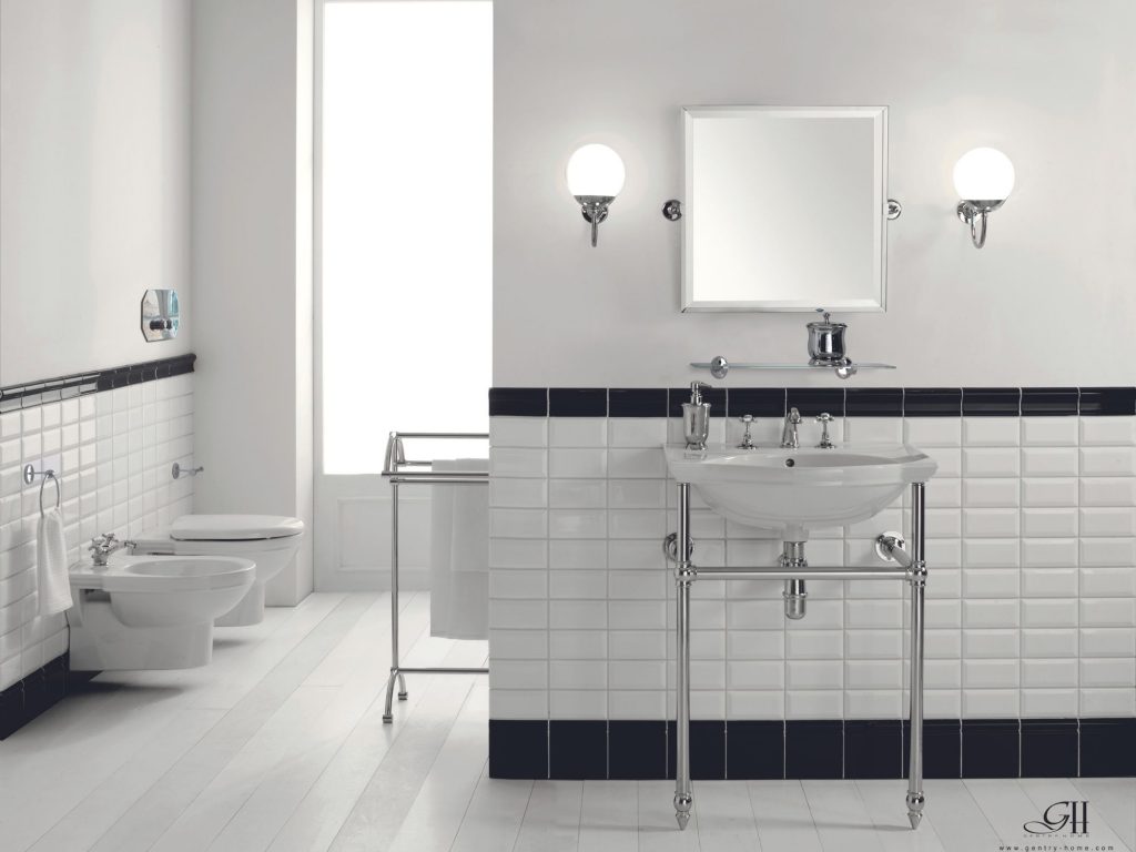 Lavabo rétro pour salle de bain vintage